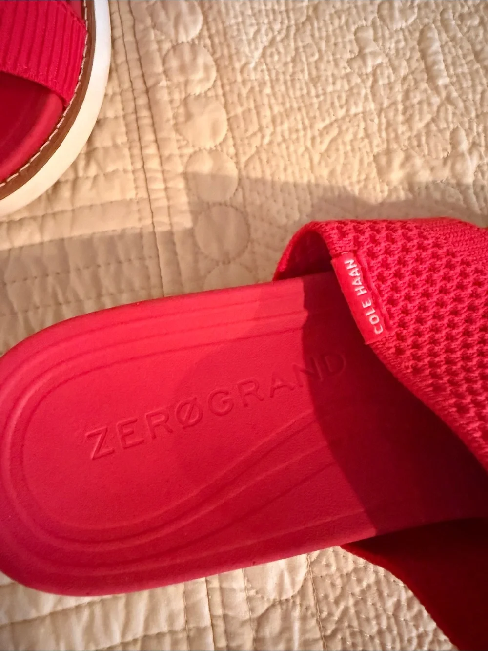 Cole Haan Hot Pink Knit Slip-On Sneaker